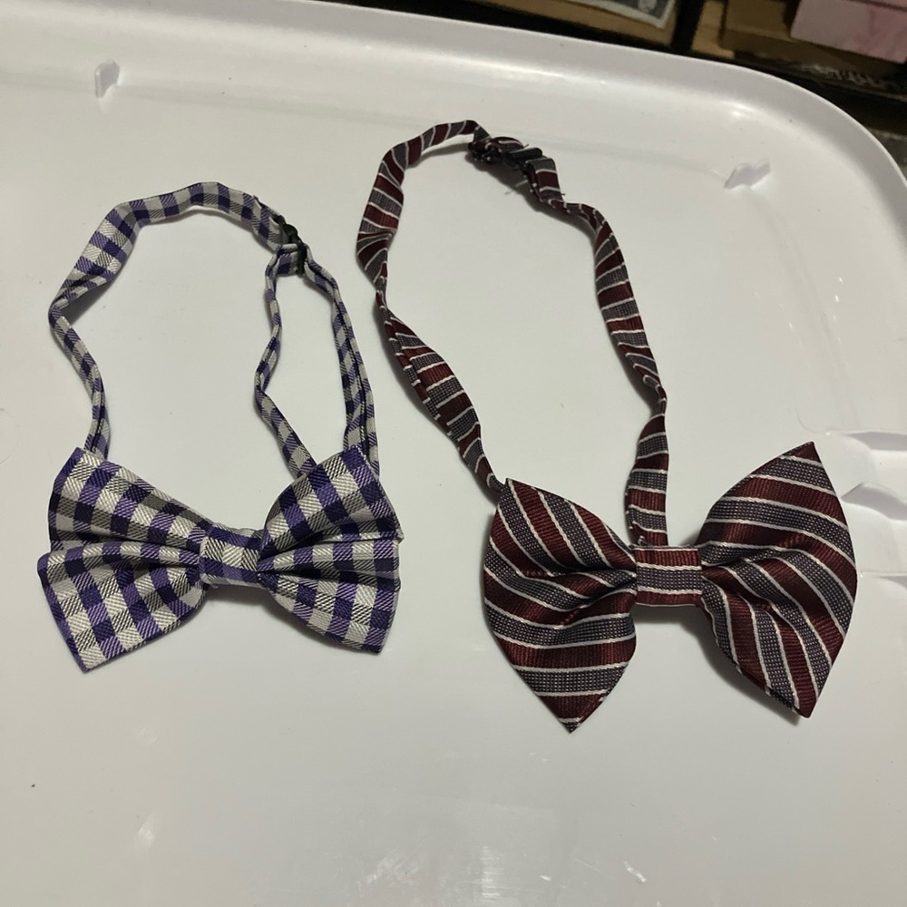 Colorful dogs' Necktie and bow tie Set - Picture 4 of 5